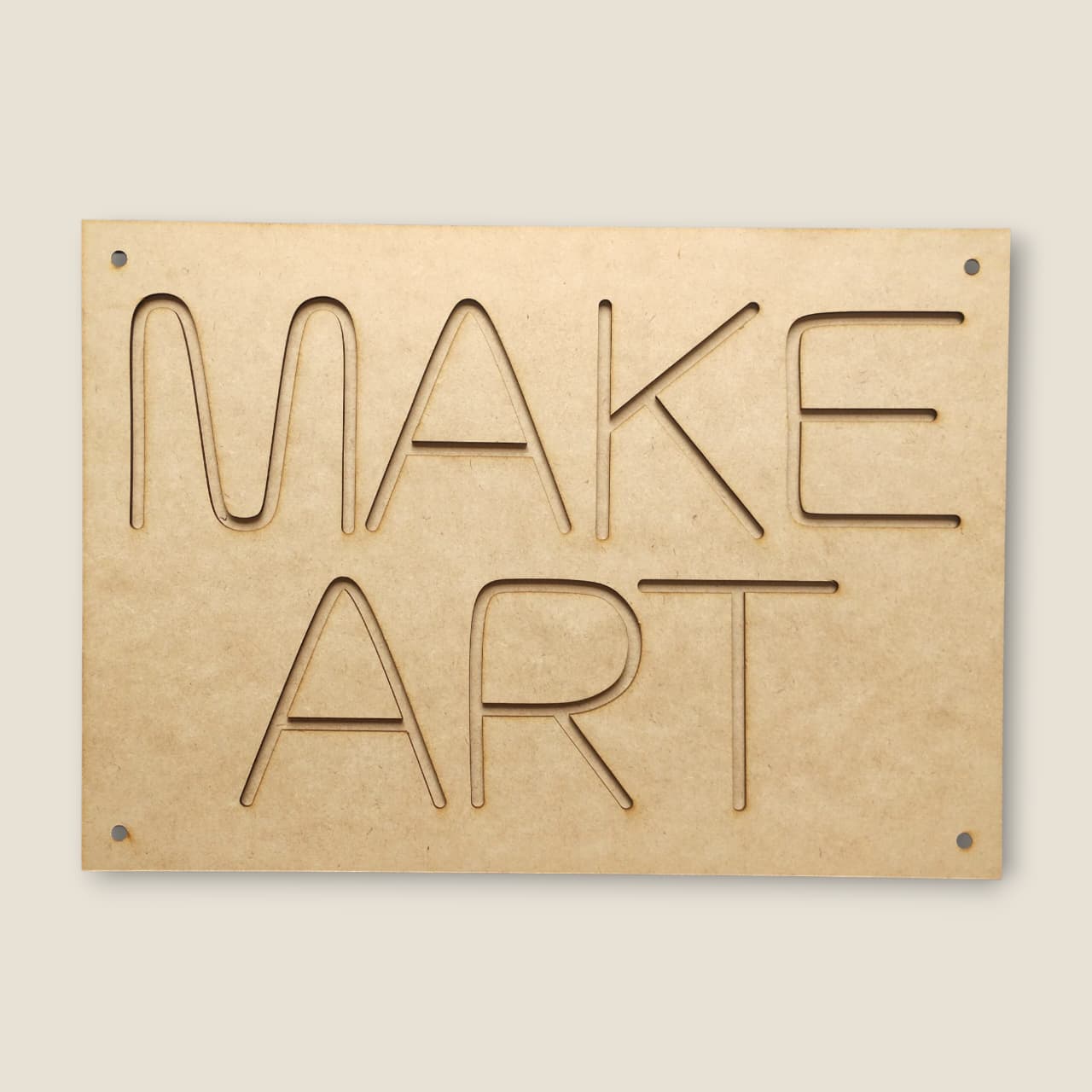 Cartel con guias Neon led - MAKE ART