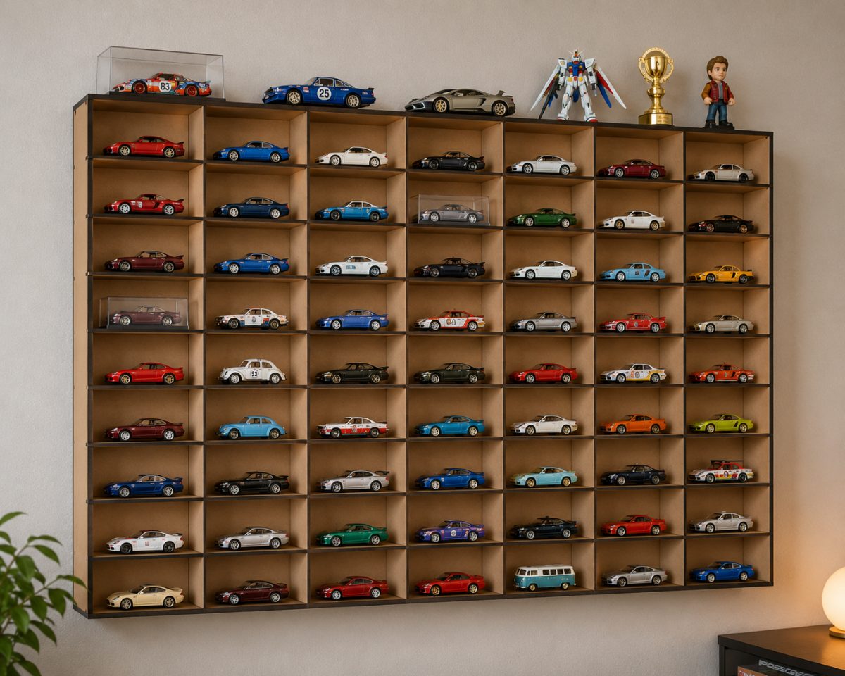Exhibidor Repisa Autos Colección Para 70 Autos Escala 1:43