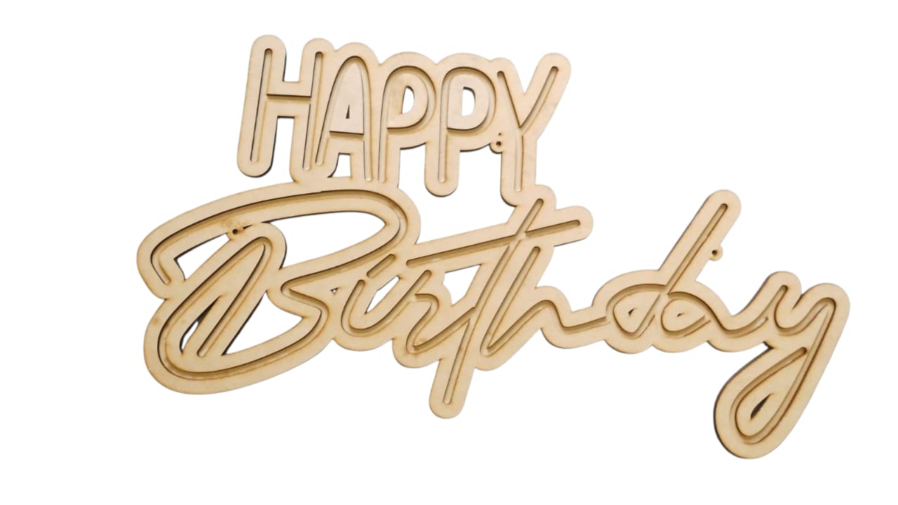 Cartel Happy birthday