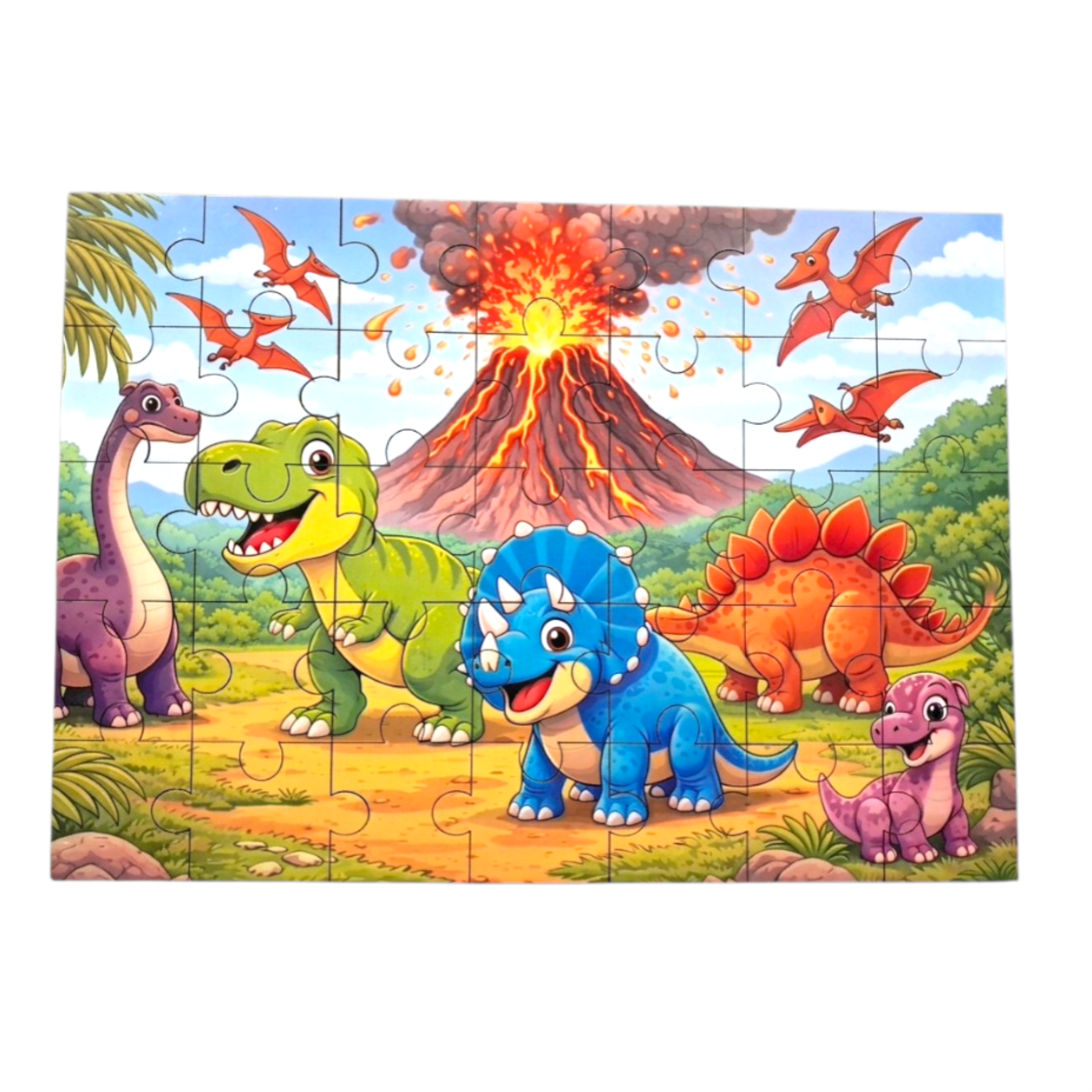 Rompe Cabezas Didactico 35 Piezas - Dinosaurios