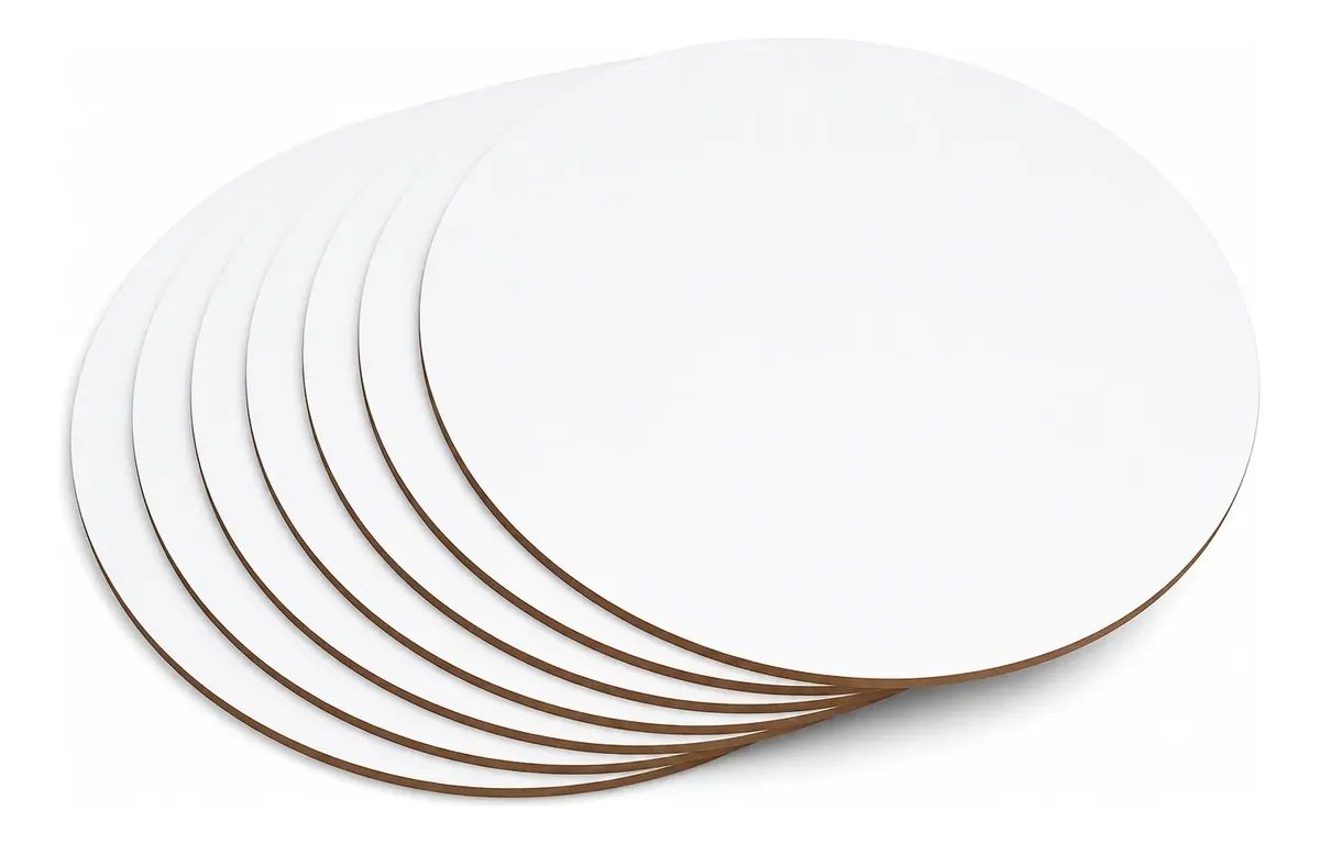 Base circular mdf blanco 30cm