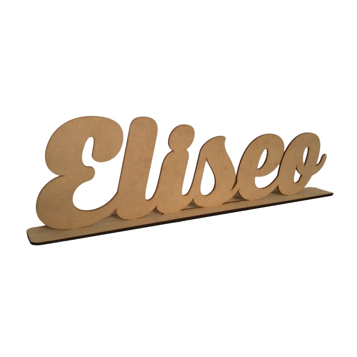 Nombre Personalizado en Fibrofácil MDF con Base – 40 cm