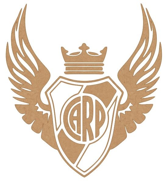 Cuadro Logo River plate con alas y corona