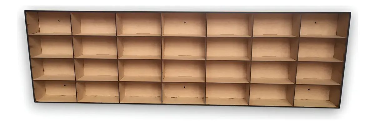 Exhibidor Repisa Autos Colección Para 28 Autos - horizontal